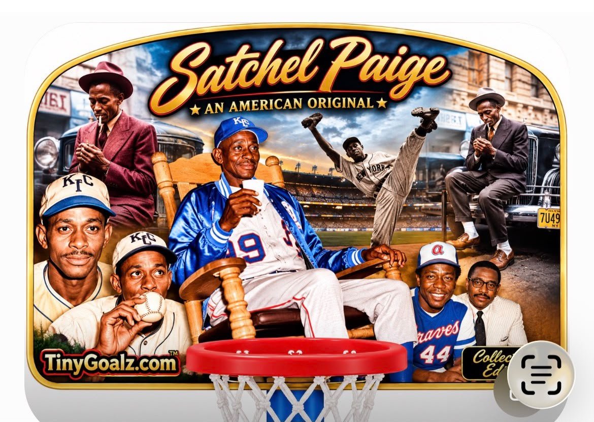 Satchel Paige ★AN AMERICAN ORIGINAL personalized basketball hoop